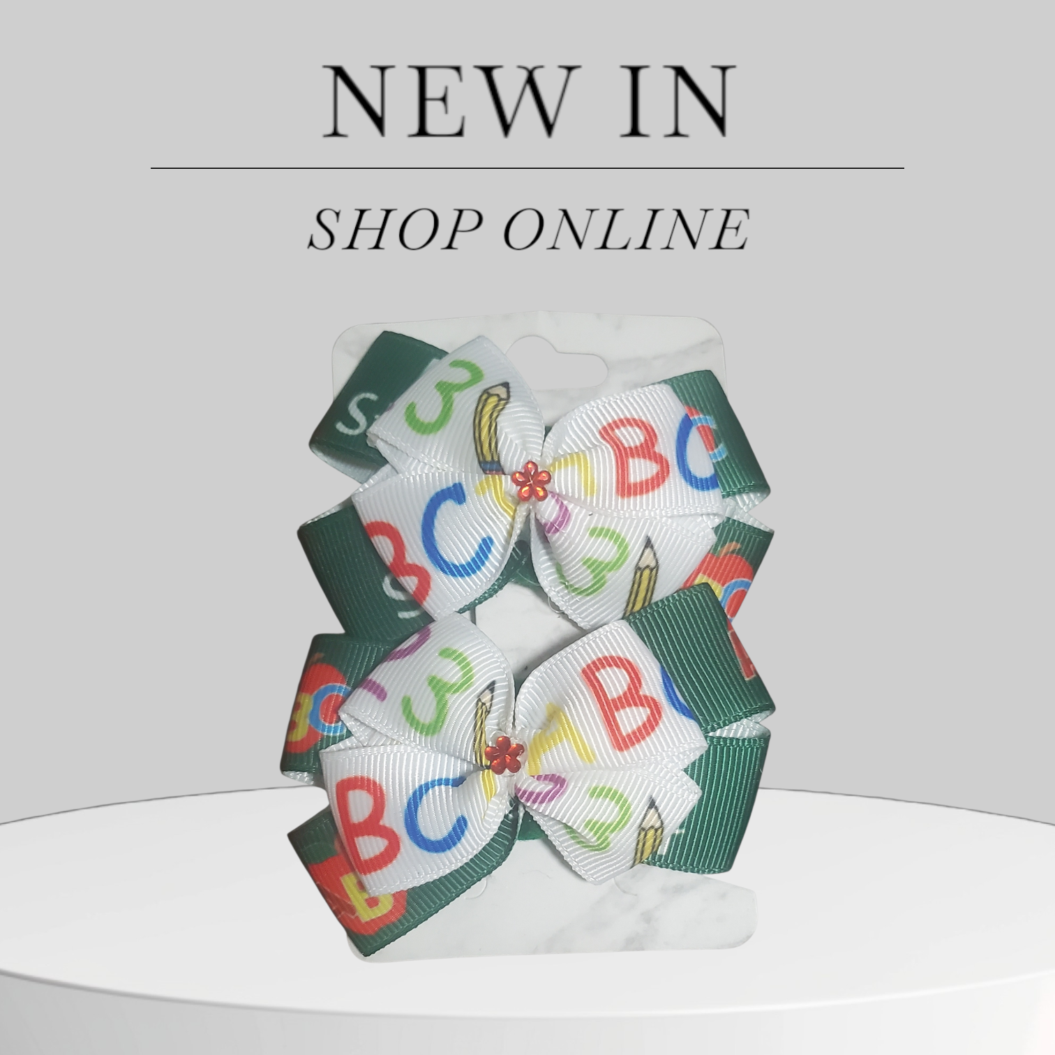 Alphabet Contrast Spark Bows!