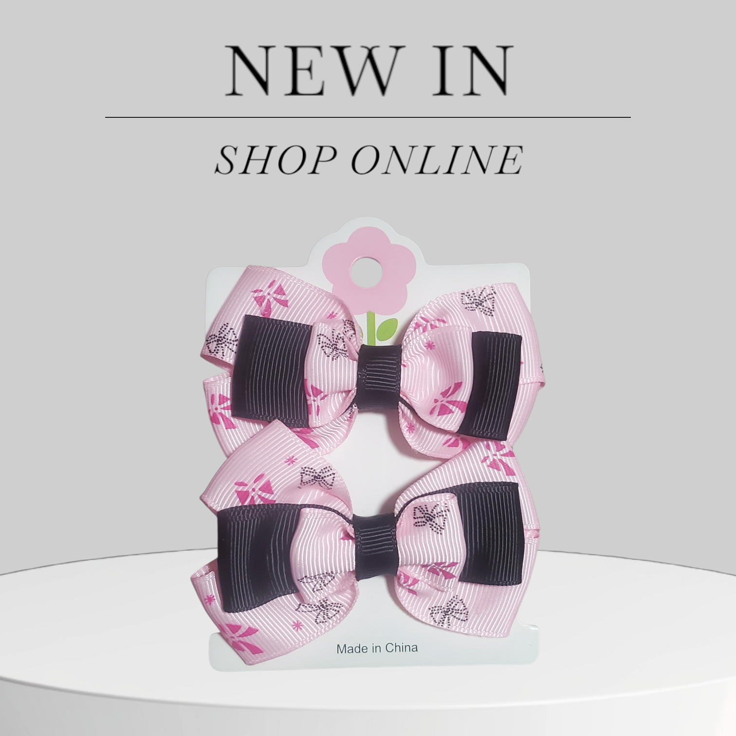 Pink & Black Multi‑Layer Power Bows!